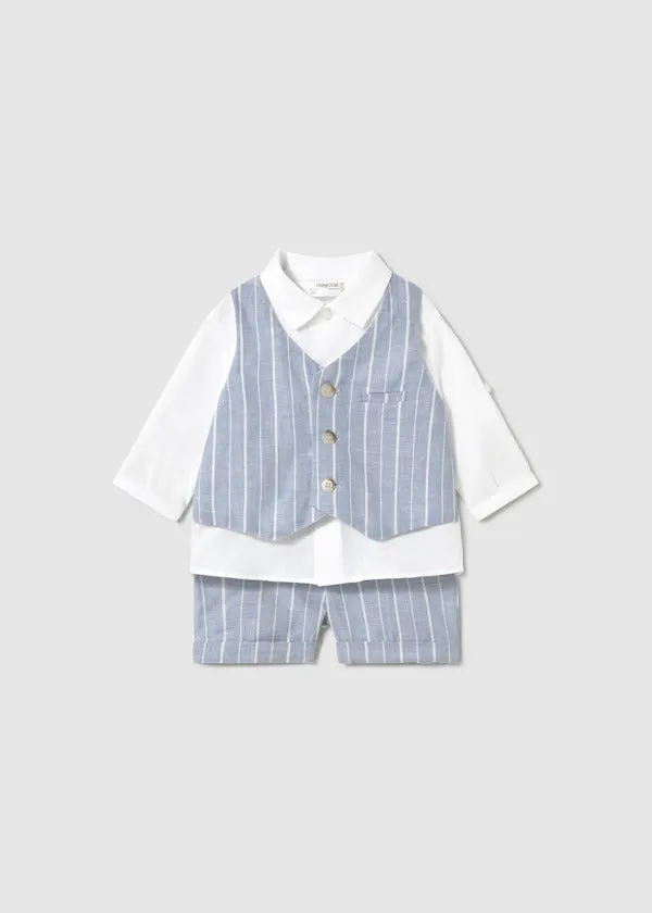 Mayoral Baby Boy 3 Piece Short Set   1212-60   Riviera