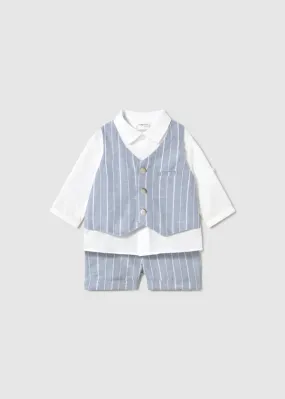 Mayoral Baby Boy 3 Piece Short Set   1212-60   Riviera