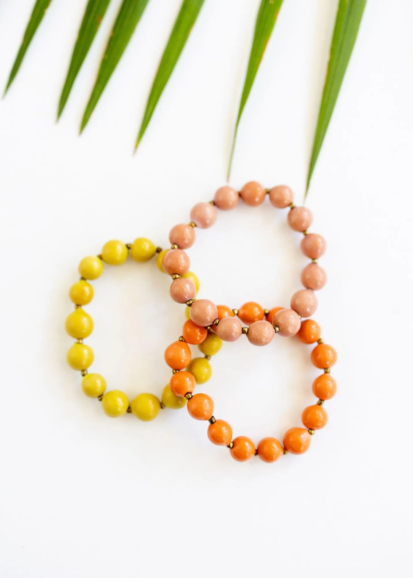 Miujiza Ceramic Beaded Bracelet | Mandarin