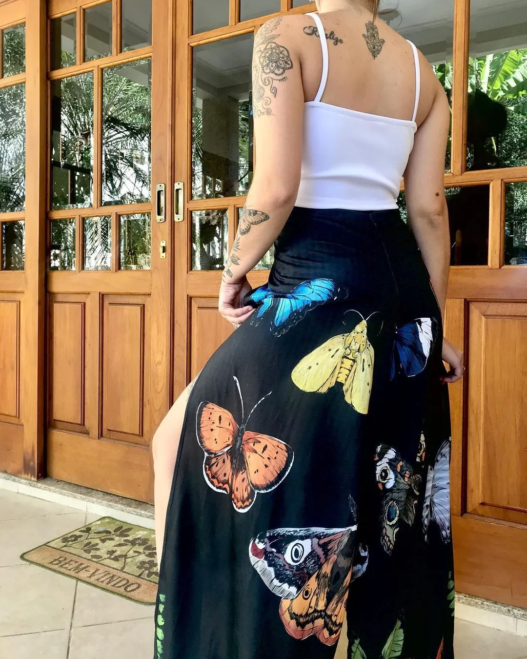 Mystic Butterflies Printed Fairy Casual Pants