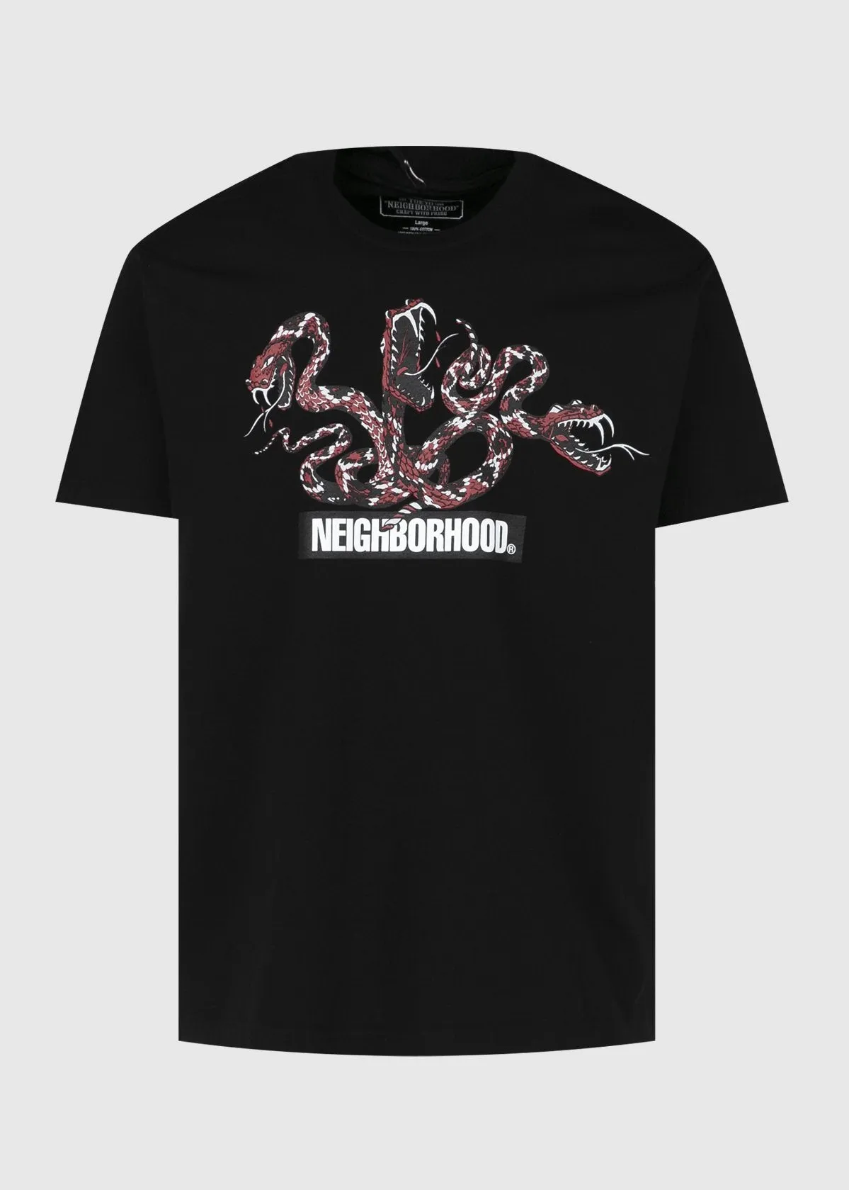 NEIGHBORHOOD: RATTLESNAKE TEE [BLACK]