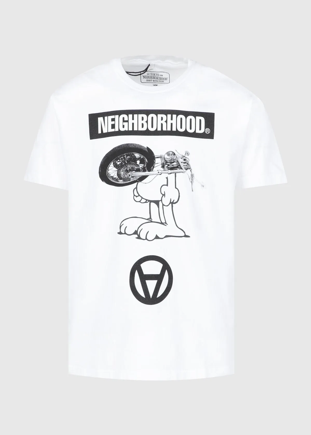 NEIGHBORHOOD: SS TEE [WHITE]
