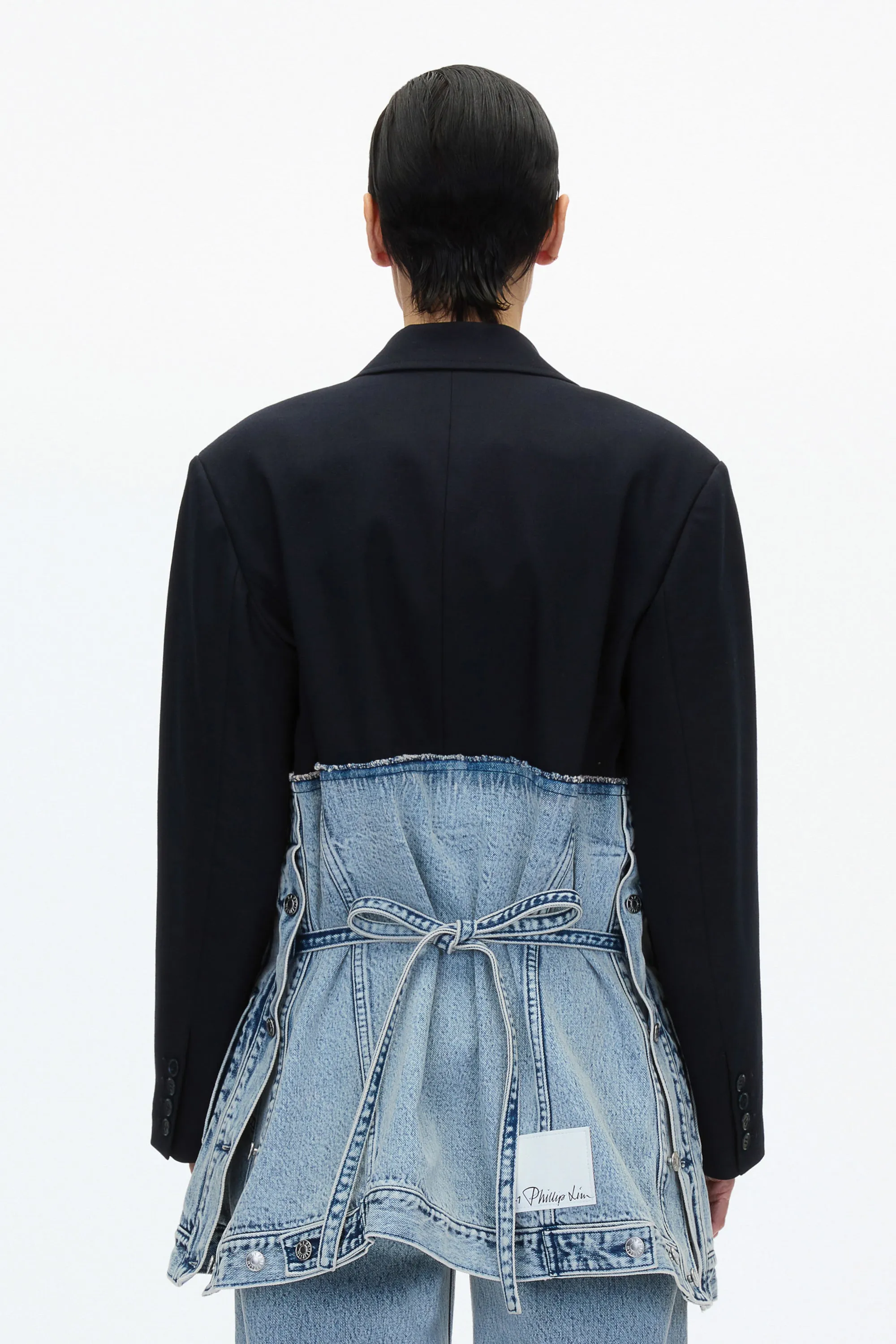 Oversized Hybrid Denim Blazer