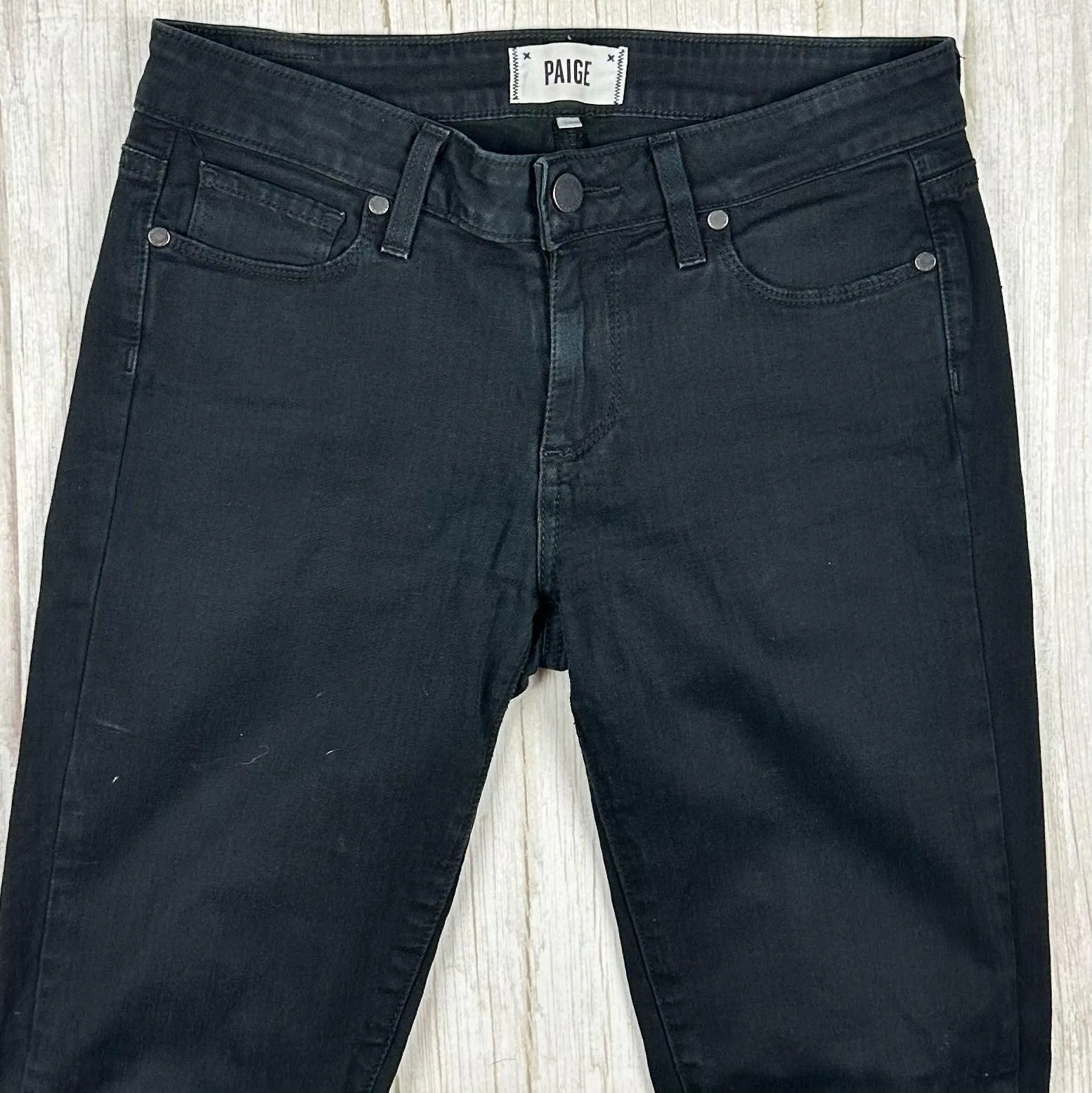 Paige Denim 'Verdugo Ultra Skinny' Black Jeans- Size 29