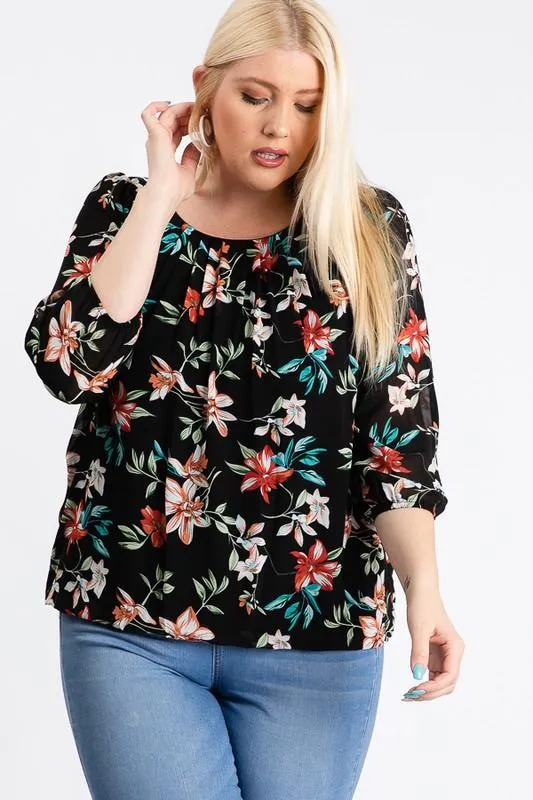 Pre-Order Ah-mazing Chiffon Floral Top