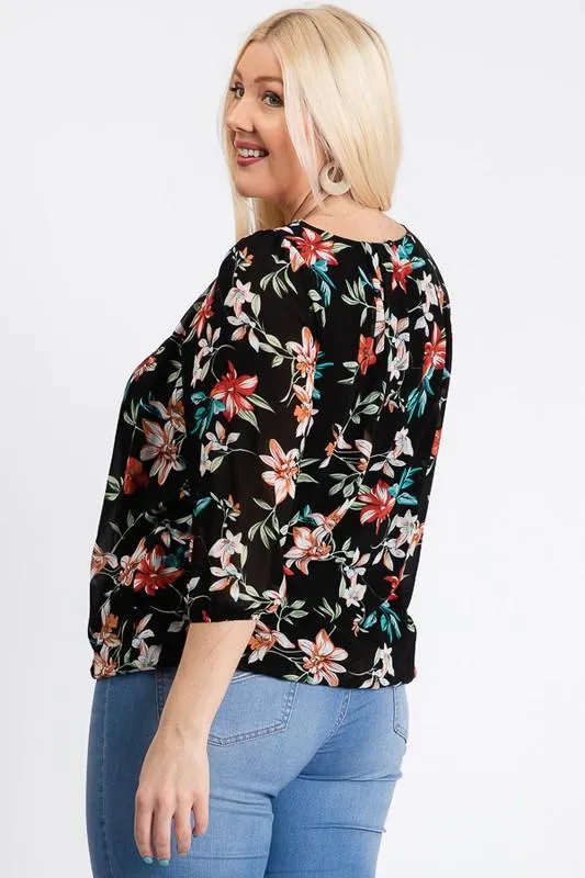 Pre-Order Ah-mazing Chiffon Floral Top