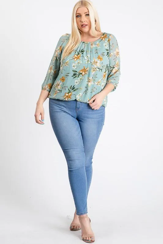 Pre-Order Ah-mazing Chiffon Floral Top