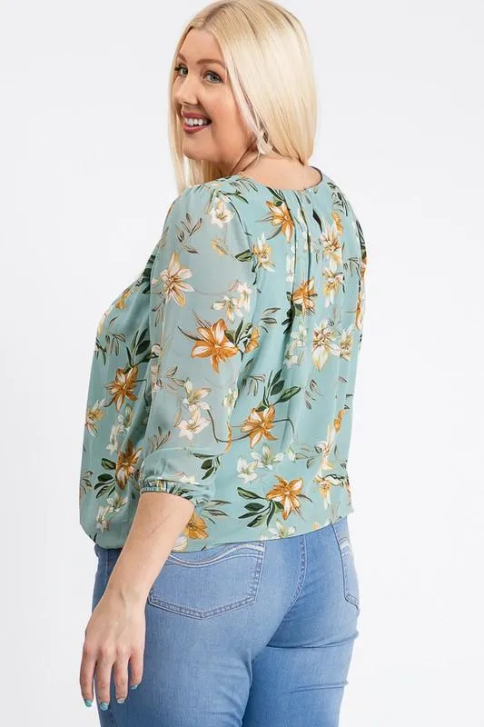 Pre-Order Ah-mazing Chiffon Floral Top
