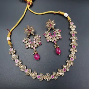 Round Neck Antique Necklace Set 3667-28