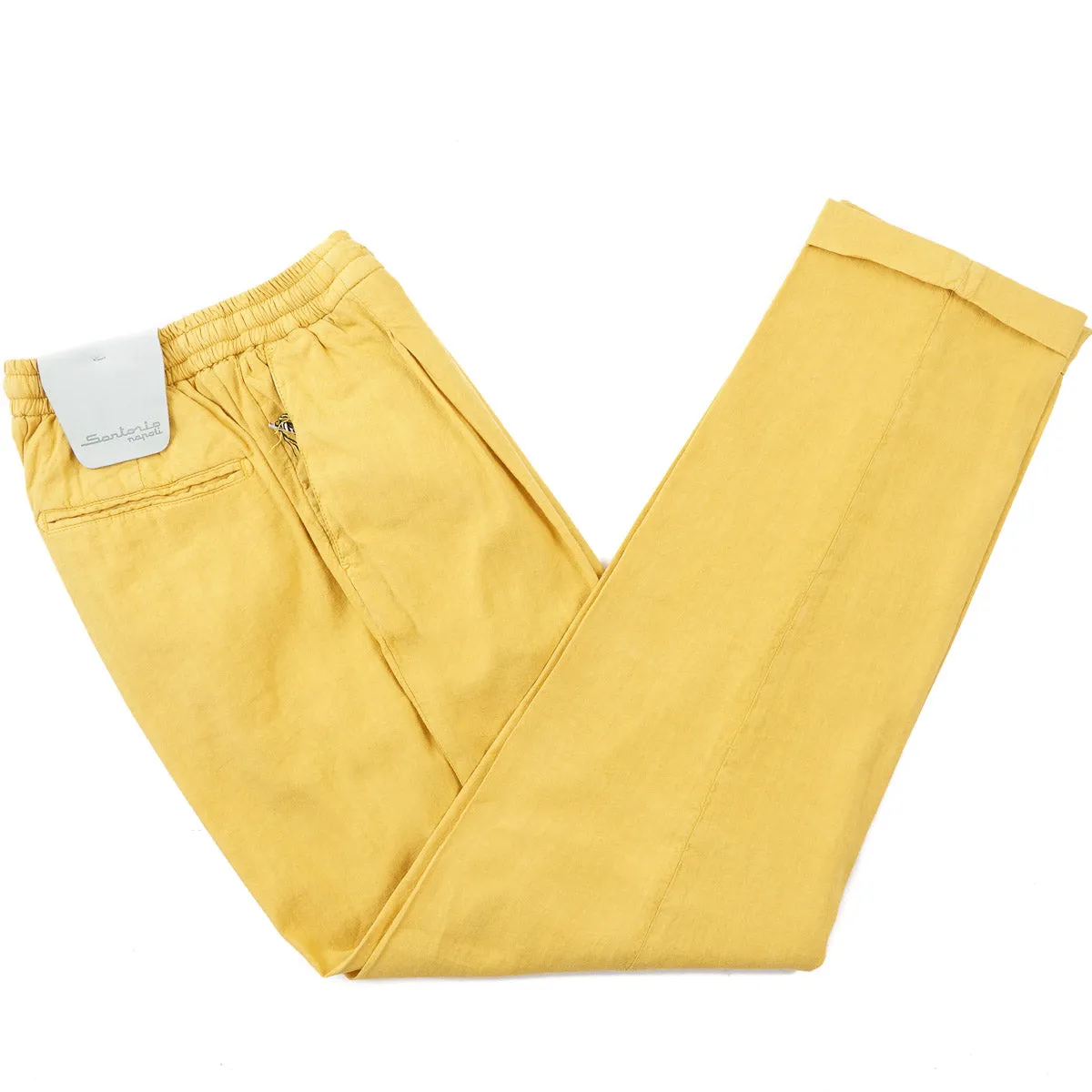 Sartorio Linen-Cotton Drawstring Pants