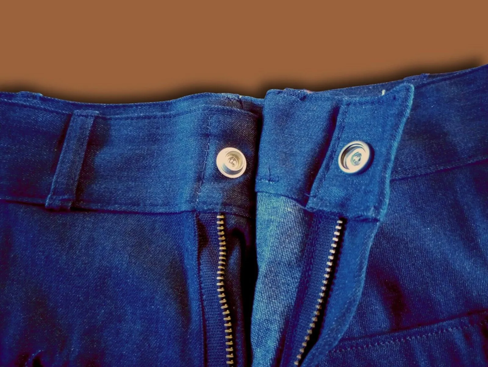 SEAFARER NAVY BLUE JEANS BELL BOTTOM DENIM DUNGAREES