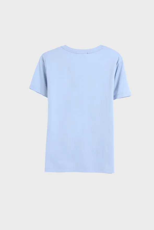 Silky Cotton V Neck  T-Shirt