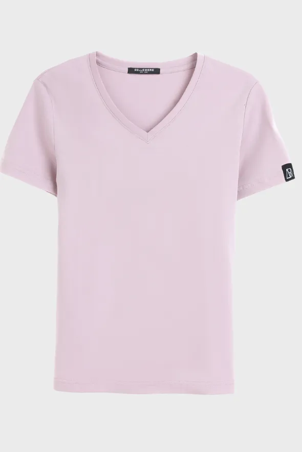 Silky Cotton V Neck  T-Shirt