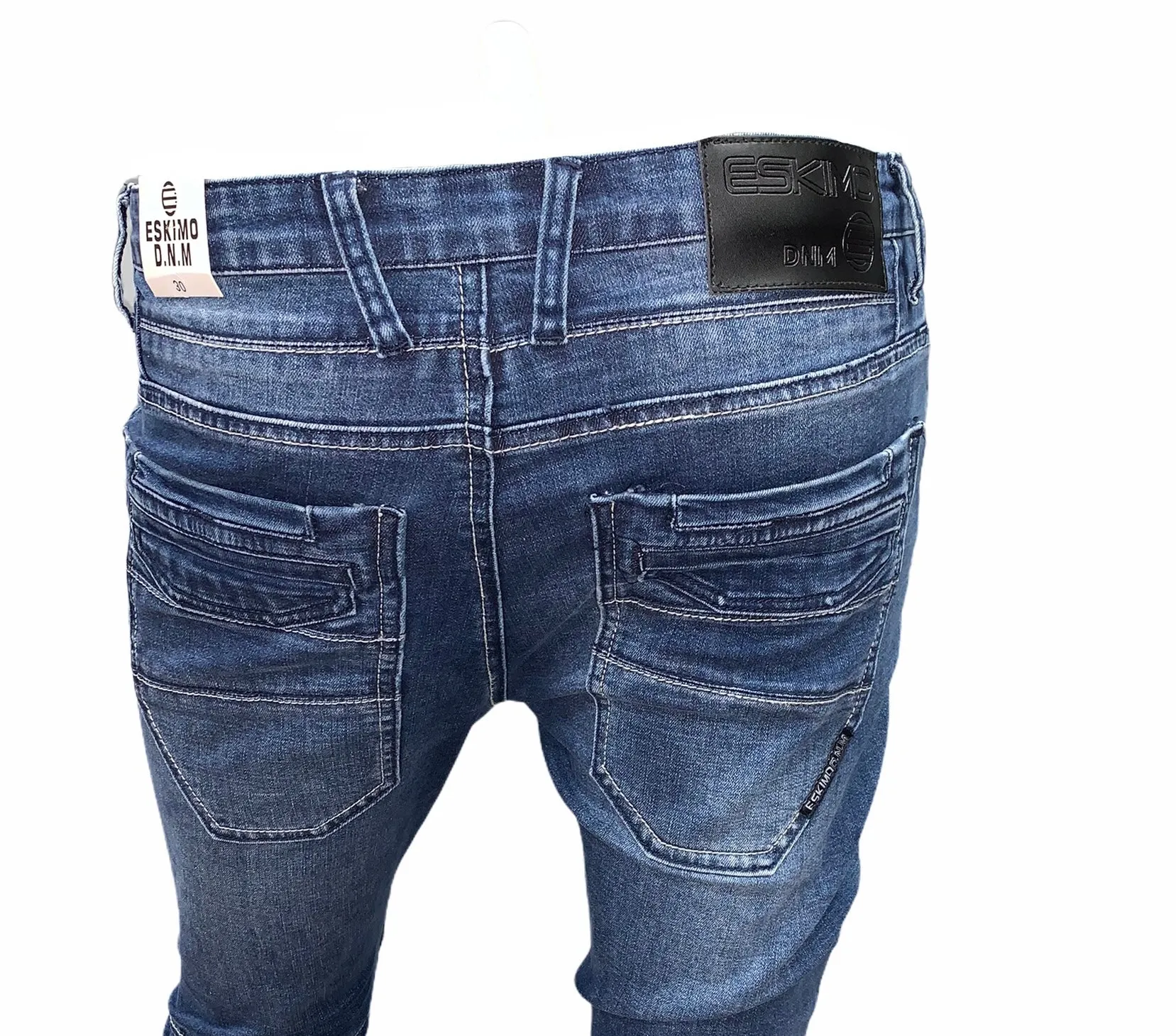 Slim-Straight Jeans #Matrix - Blue