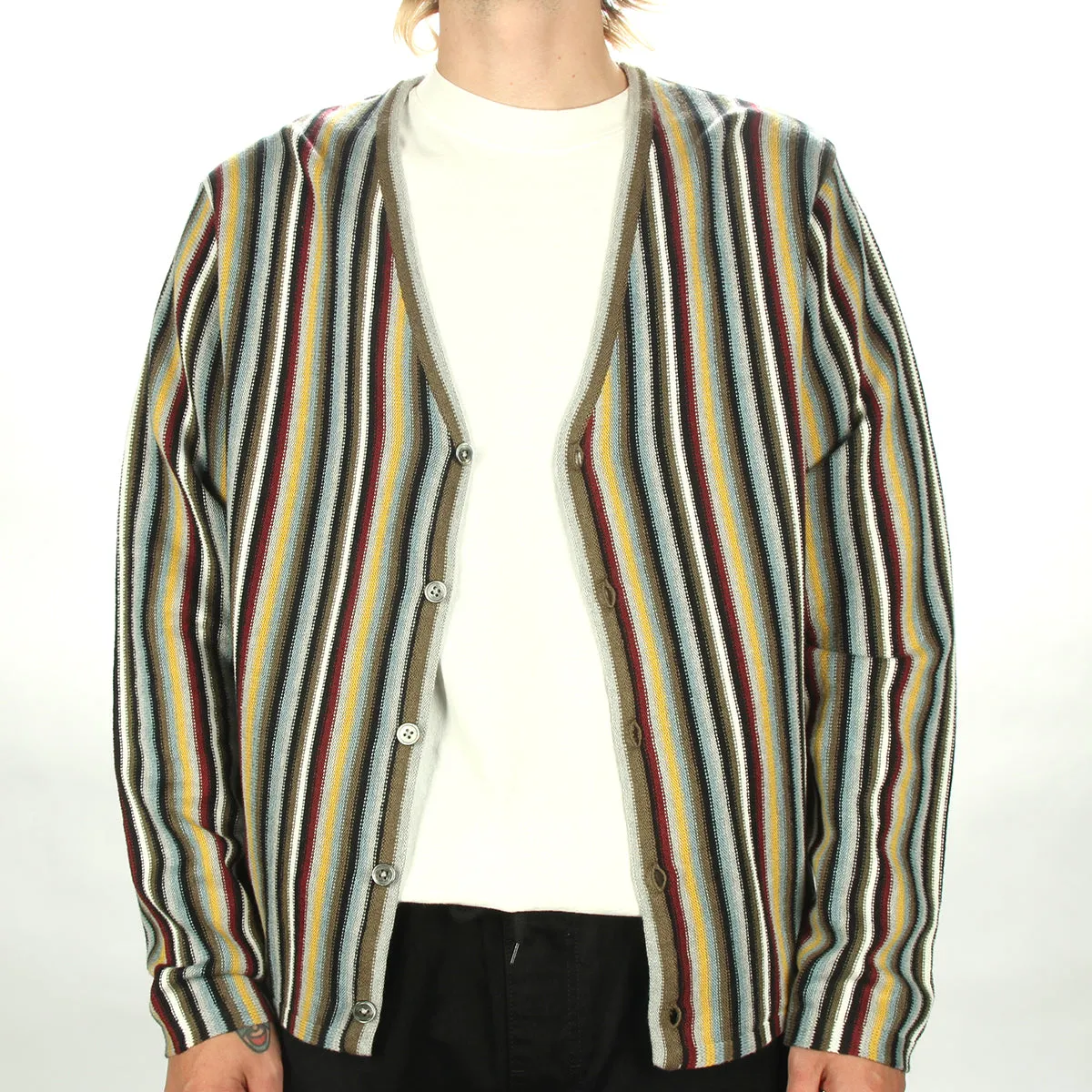 Stripe Pattern Cardigan