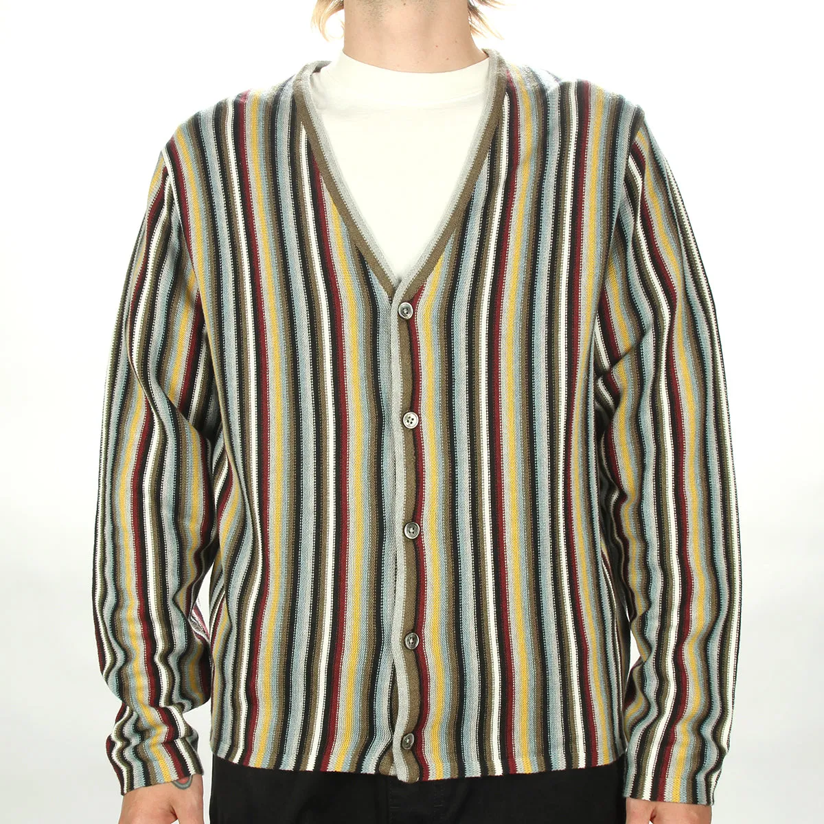Stripe Pattern Cardigan