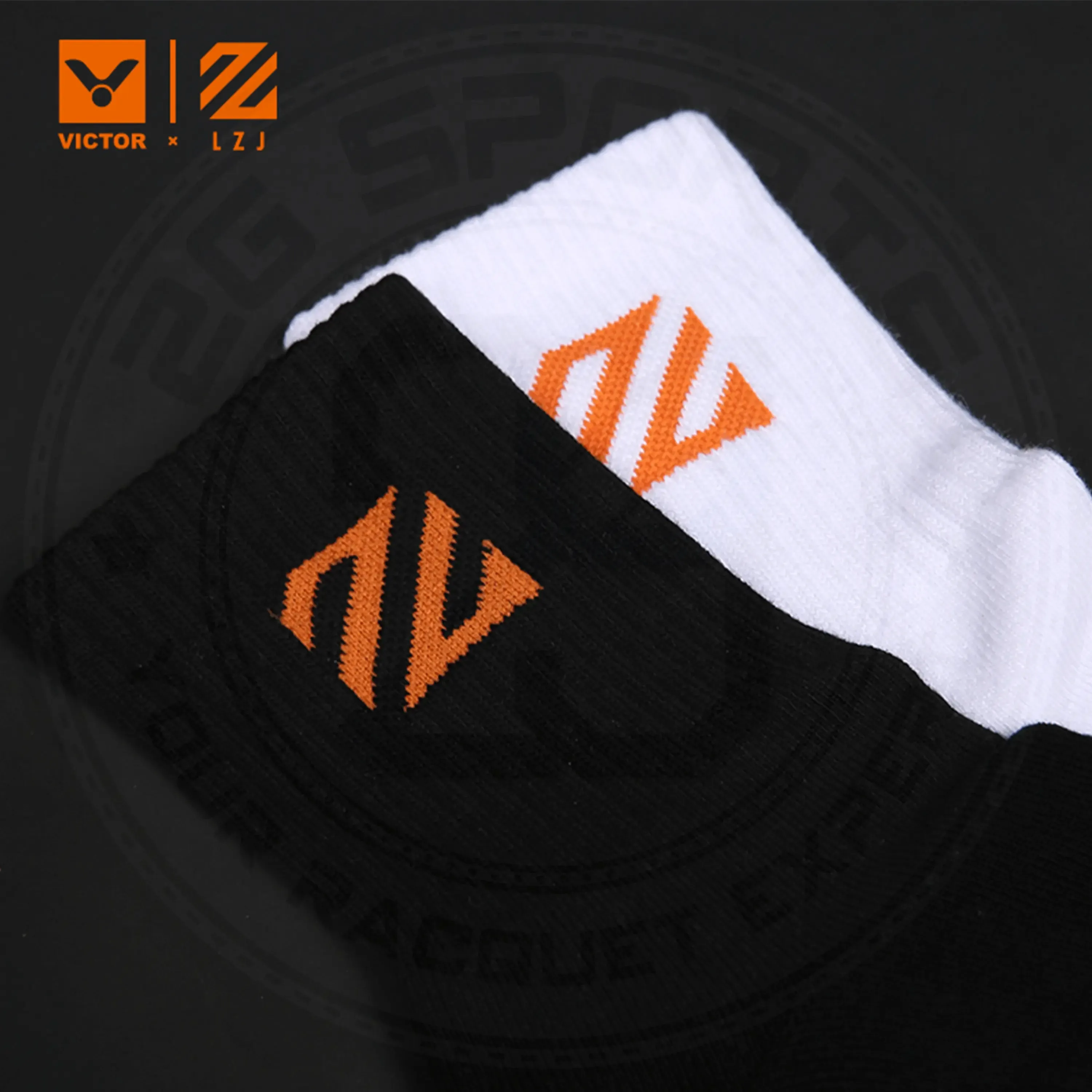 Victor x LZJ Women's Sport Socks SK-LZJ306 C (Black)