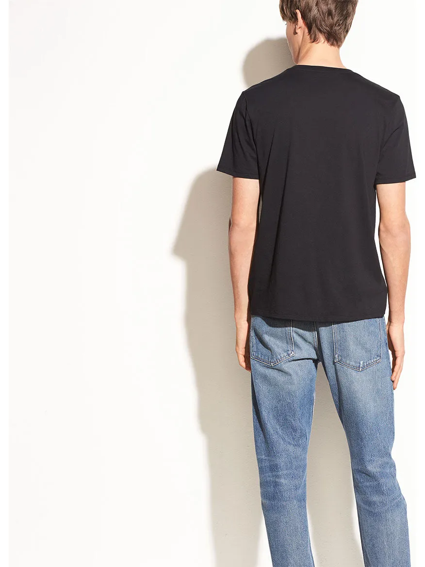 Vince Crew Neck T-Shirt in Black