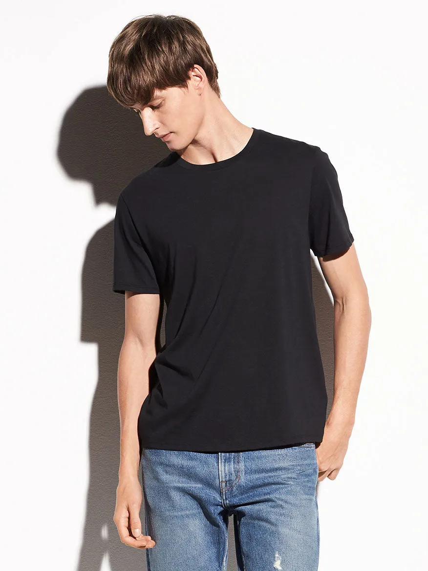 Vince Crew Neck T-Shirt in Black