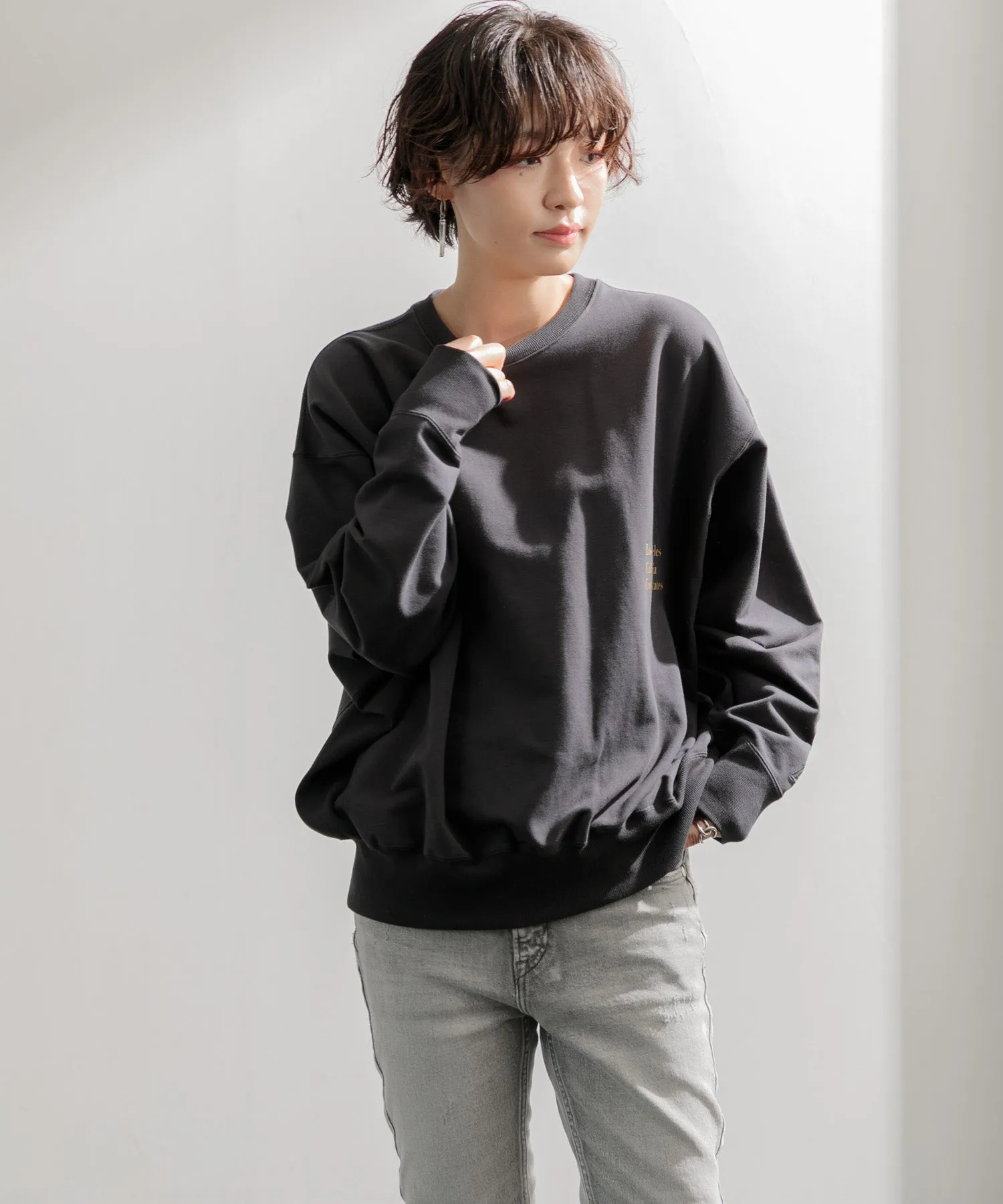 【WOMEN】CAPSULE LOGO PRINT SWEAT
