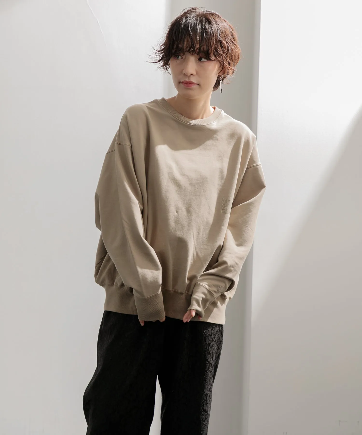 【WOMEN】CAPSULE LOGO PRINT SWEAT