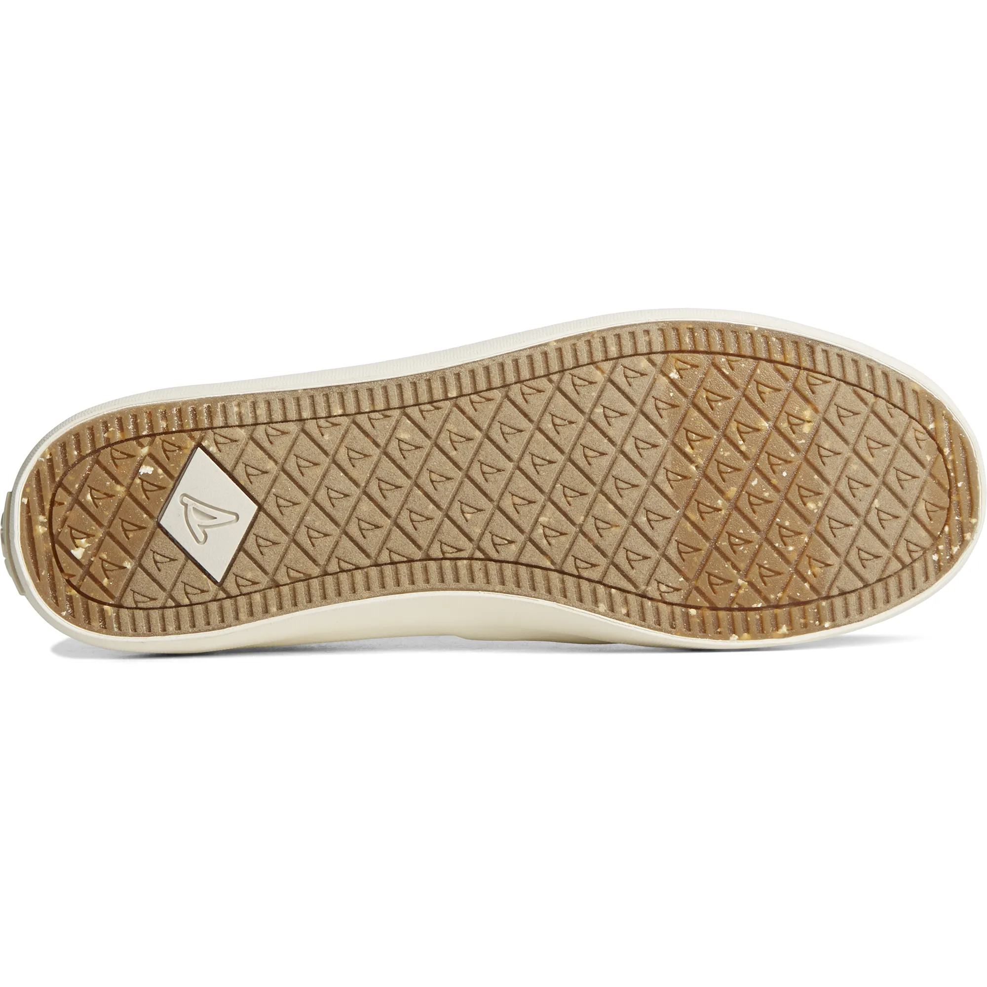 Women's Crest Twin Gore Shimmer Slip On Sneaker - Off White (STS88459)