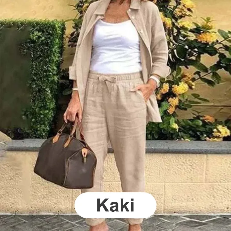 Zélie | Cotton and Linen Shirt and Pants Set