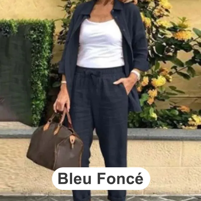 Zélie | Cotton and Linen Shirt and Pants Set