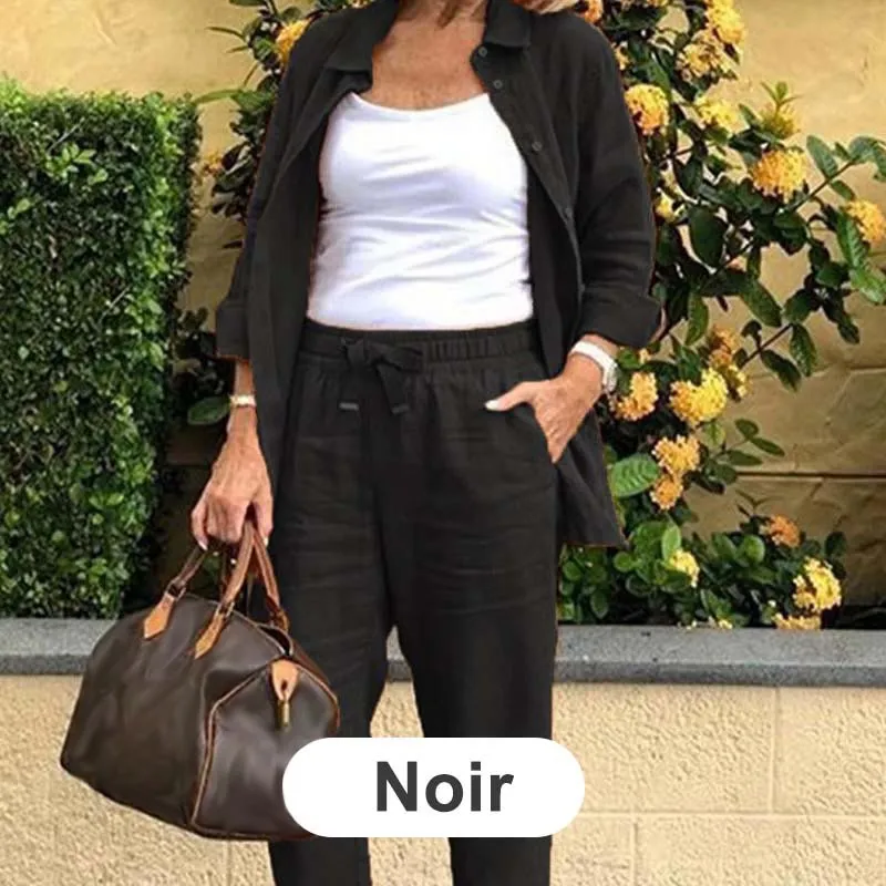 Zélie | Cotton and Linen Shirt and Pants Set
