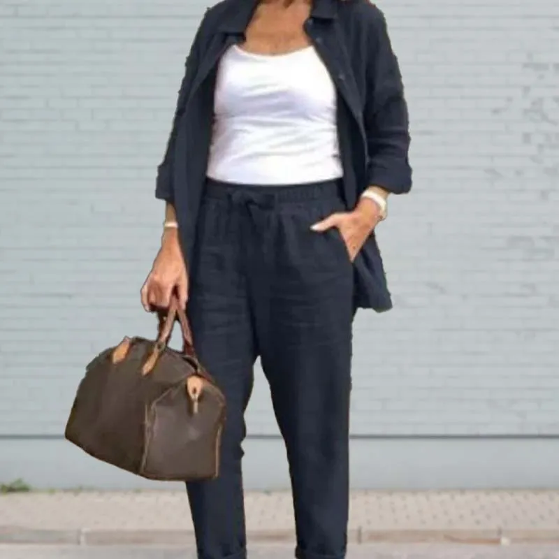 Zélie | Cotton and Linen Shirt and Pants Set