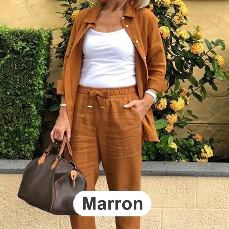 Zélie | Cotton and Linen Shirt and Pants Set