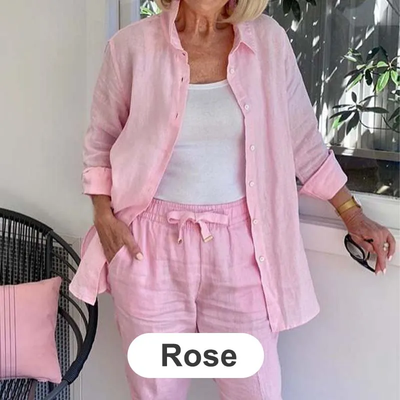 Zélie | Cotton and Linen Shirt and Pants Set